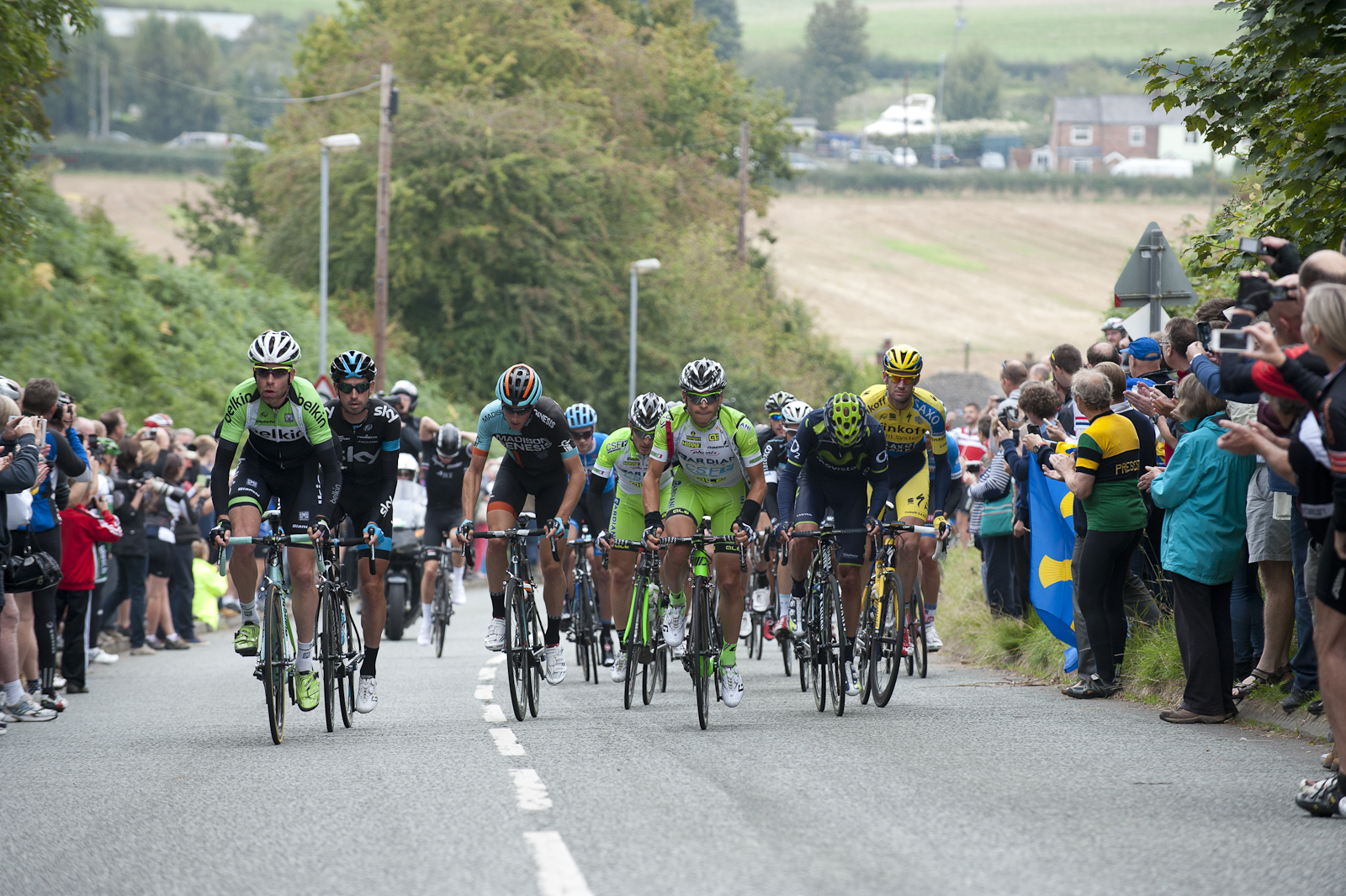 Soon it was time, and the break romped up the hill.