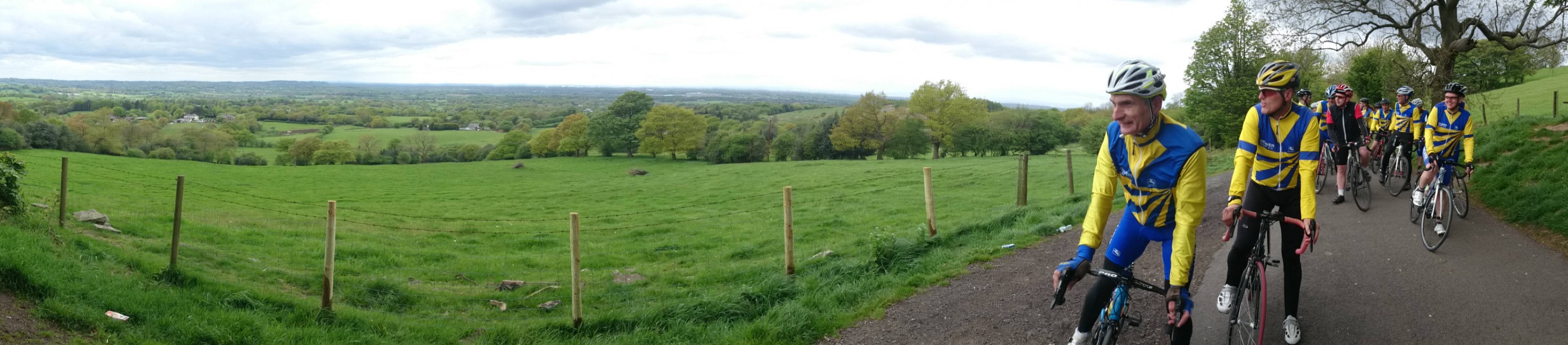 The view from the top of Long Lane, Bollington