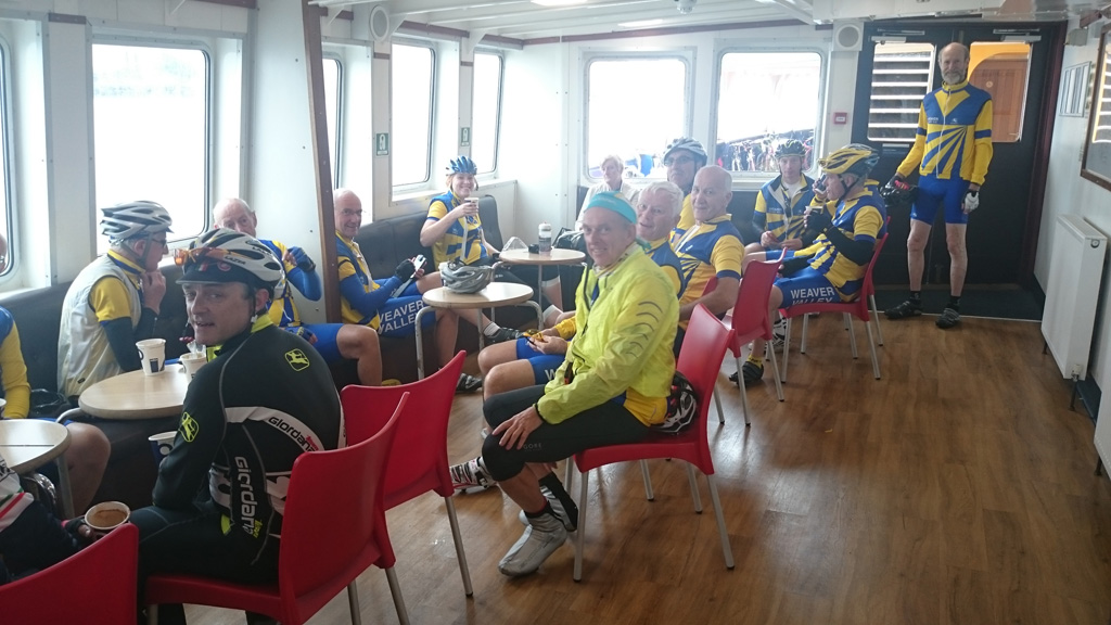 This is us, as we have a brew.